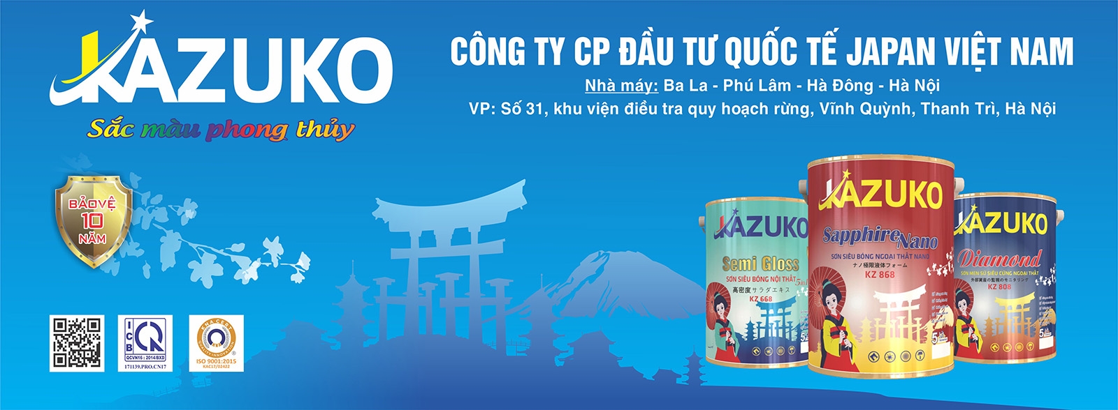 Sơn chống thấm trộn Xi măng Kazuko